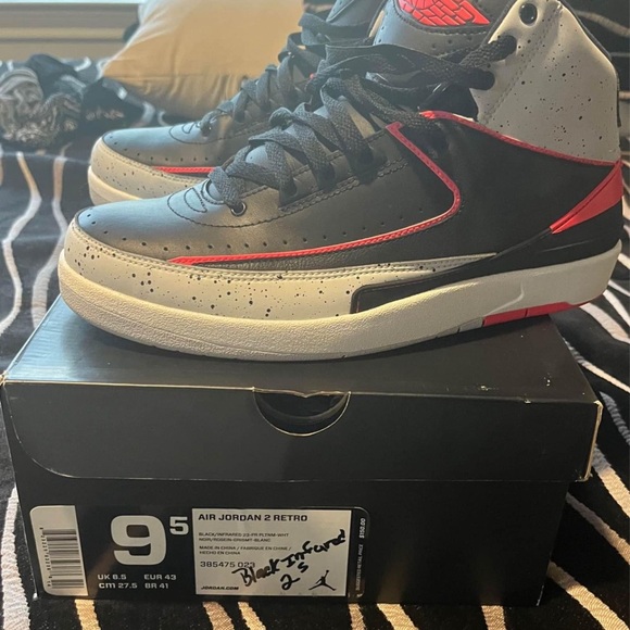 Jordan 2 Retro Infrared Cement size 9.5